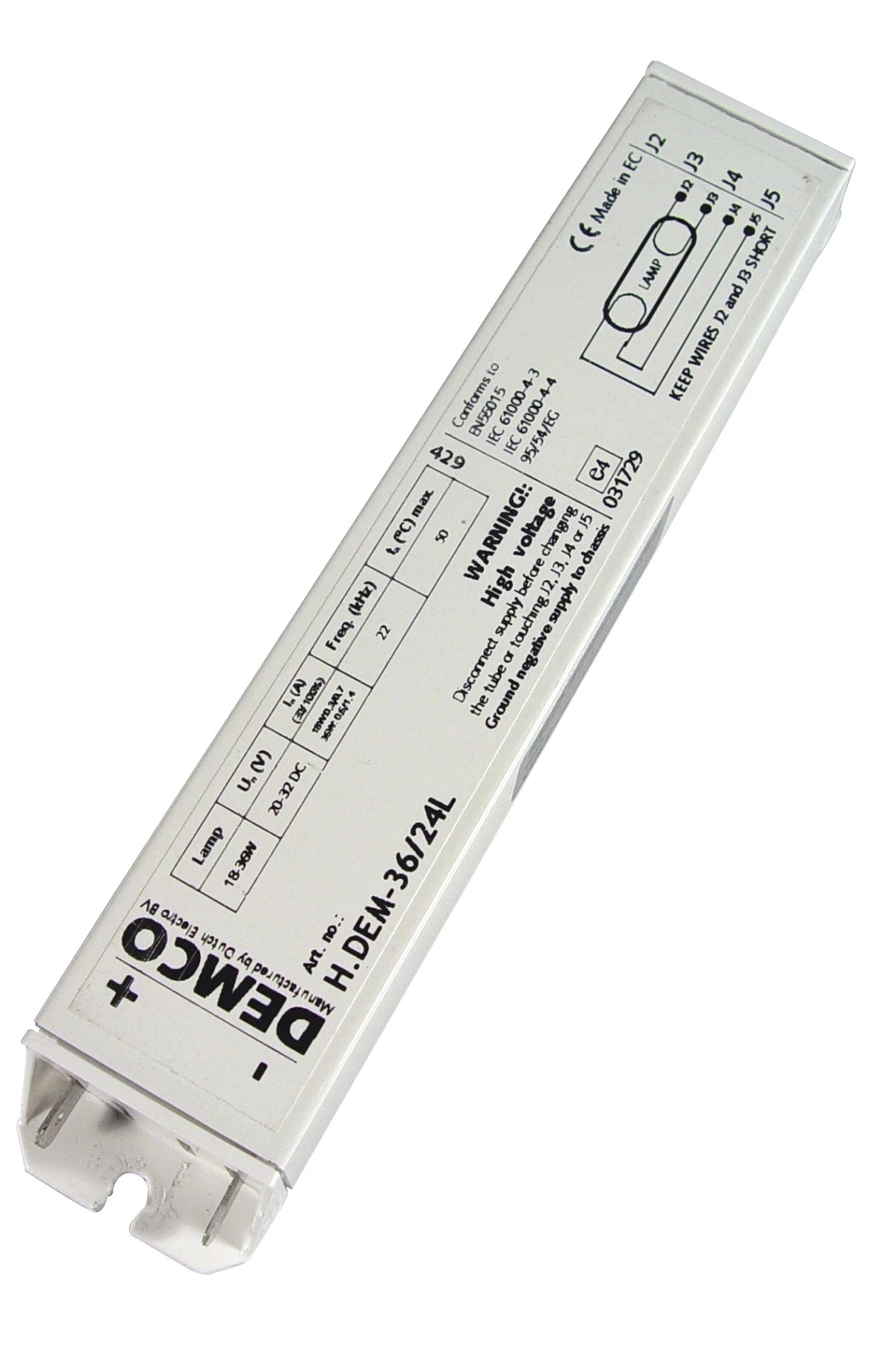 Transistor ballast 20...32V DC, 1x TL 18...36W, 2x TL 15...18W