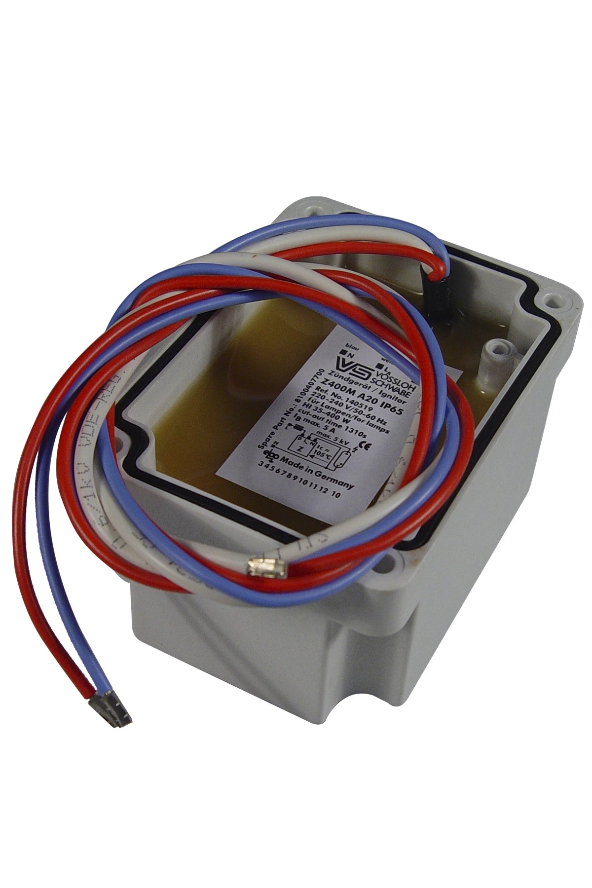 Aqua Signal (Vossloh) Ignitor serial Z400M A20 IP65 for HS 100/400W, HI 70/400W