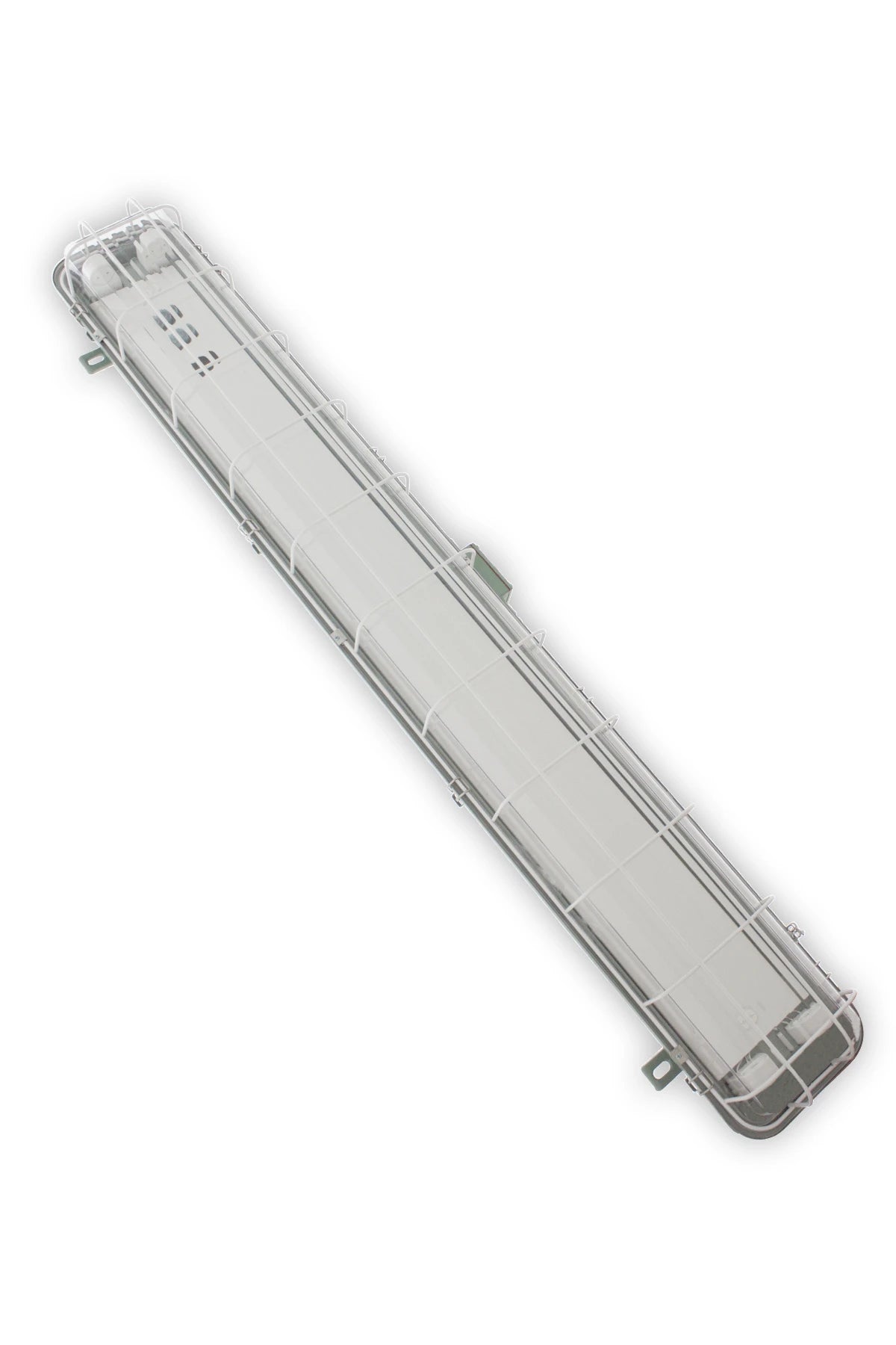 Calex Marine FL-fixture 220V 50Hz 2x36W WT IP56 metal body with polycarbonate shade complete with guard