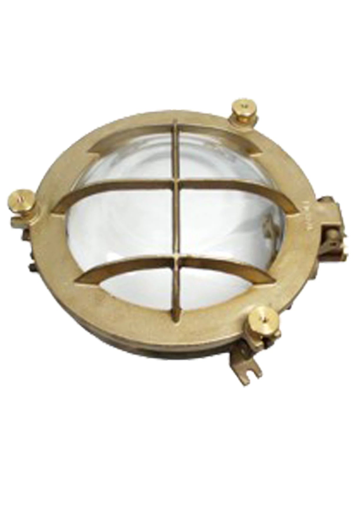 Brass bulleye 100W E27 O- Ø200mm