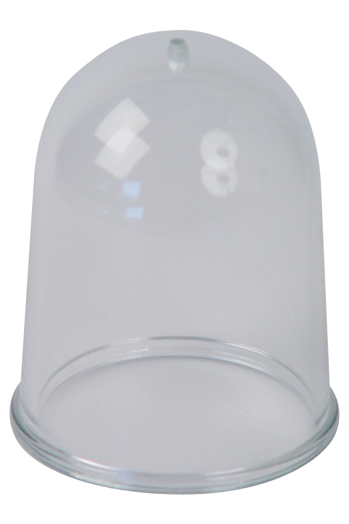 German spare glass globe 94x115mm with drop hole, type 399 clear