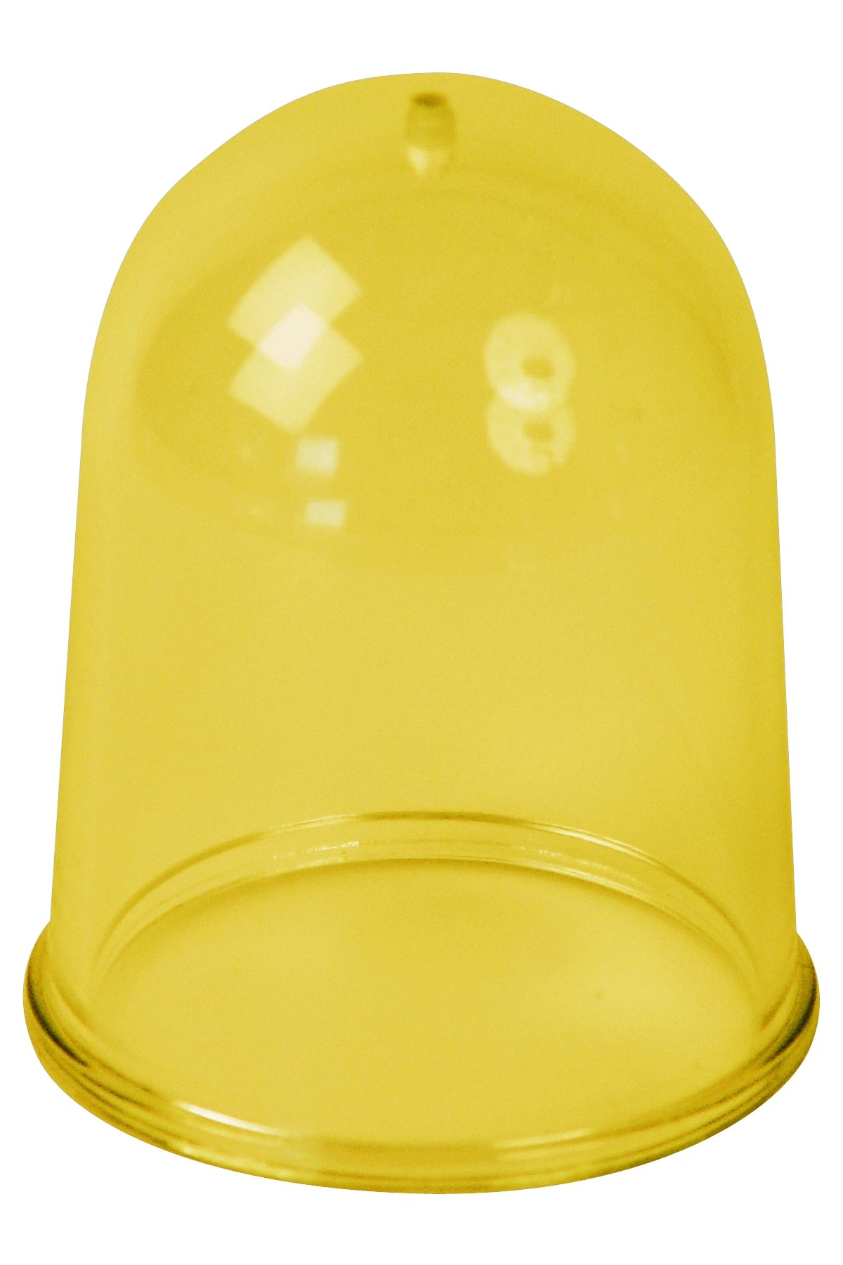 German spare glass globe 94x115mm without drop hole, type 399 yellow