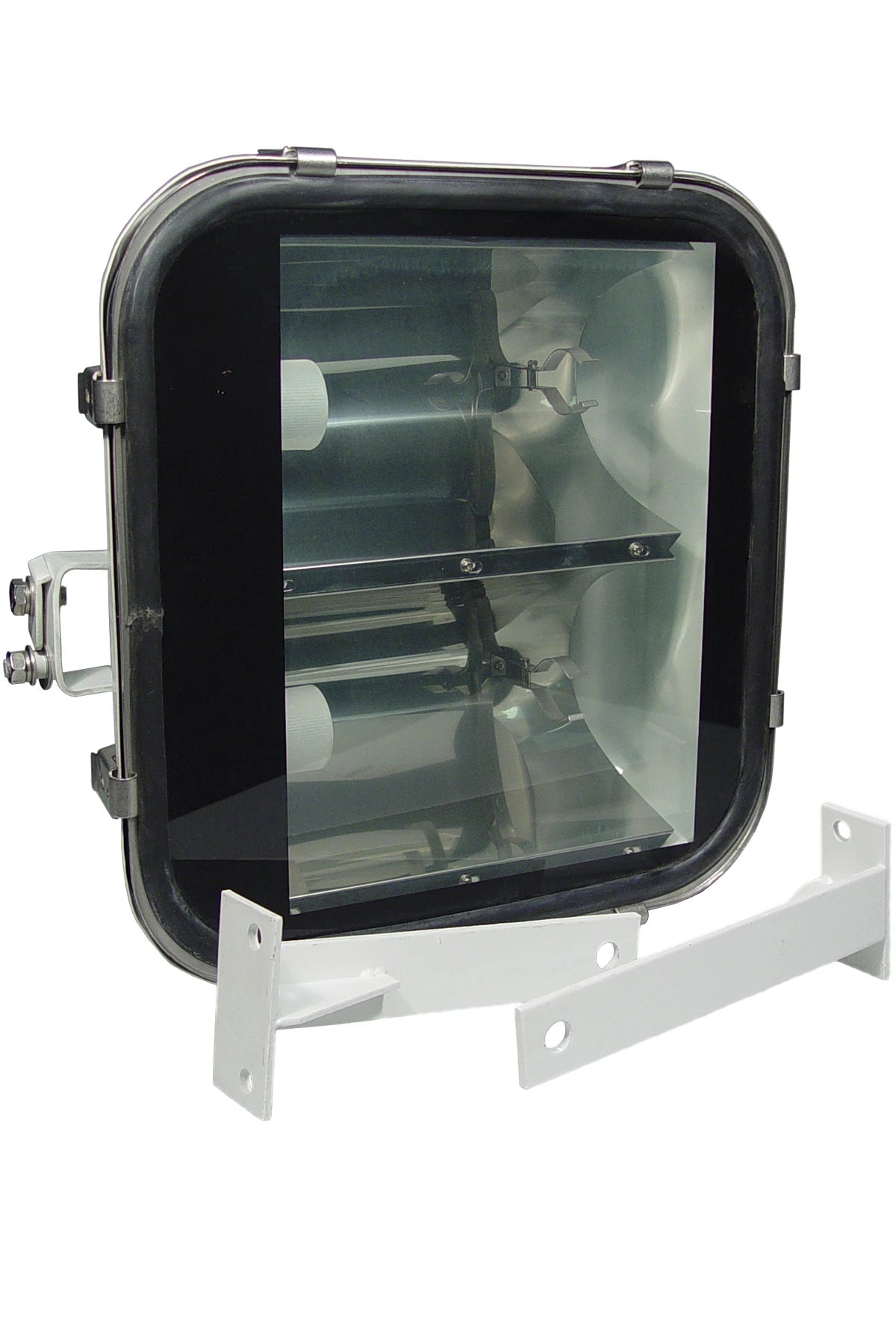 Floodlight Stainless Steel for 2x E40, HPS-T 400W or Halogen max. 1000W IP66 without ballast