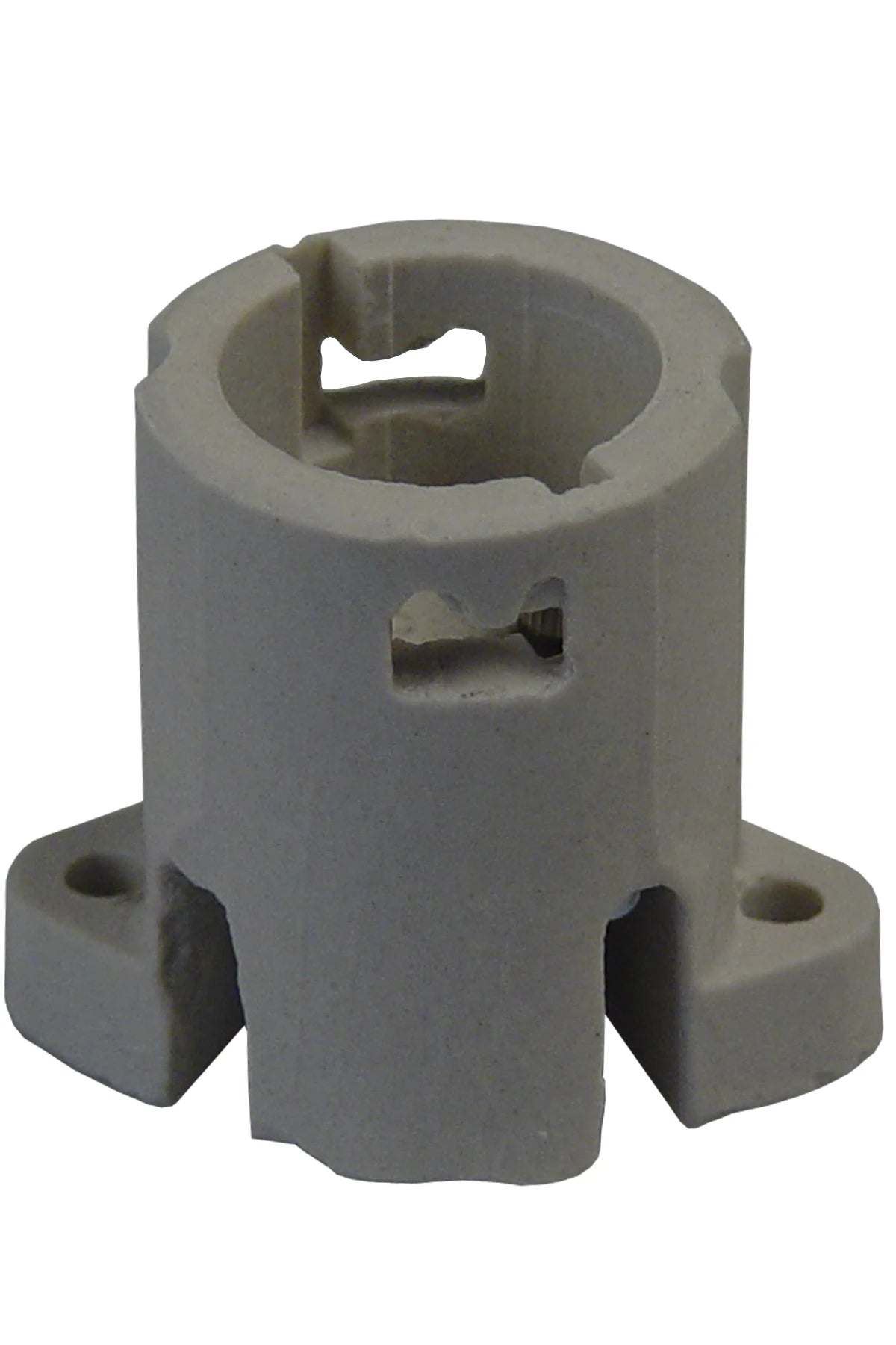 Lampholder B22, porcelain with back connection