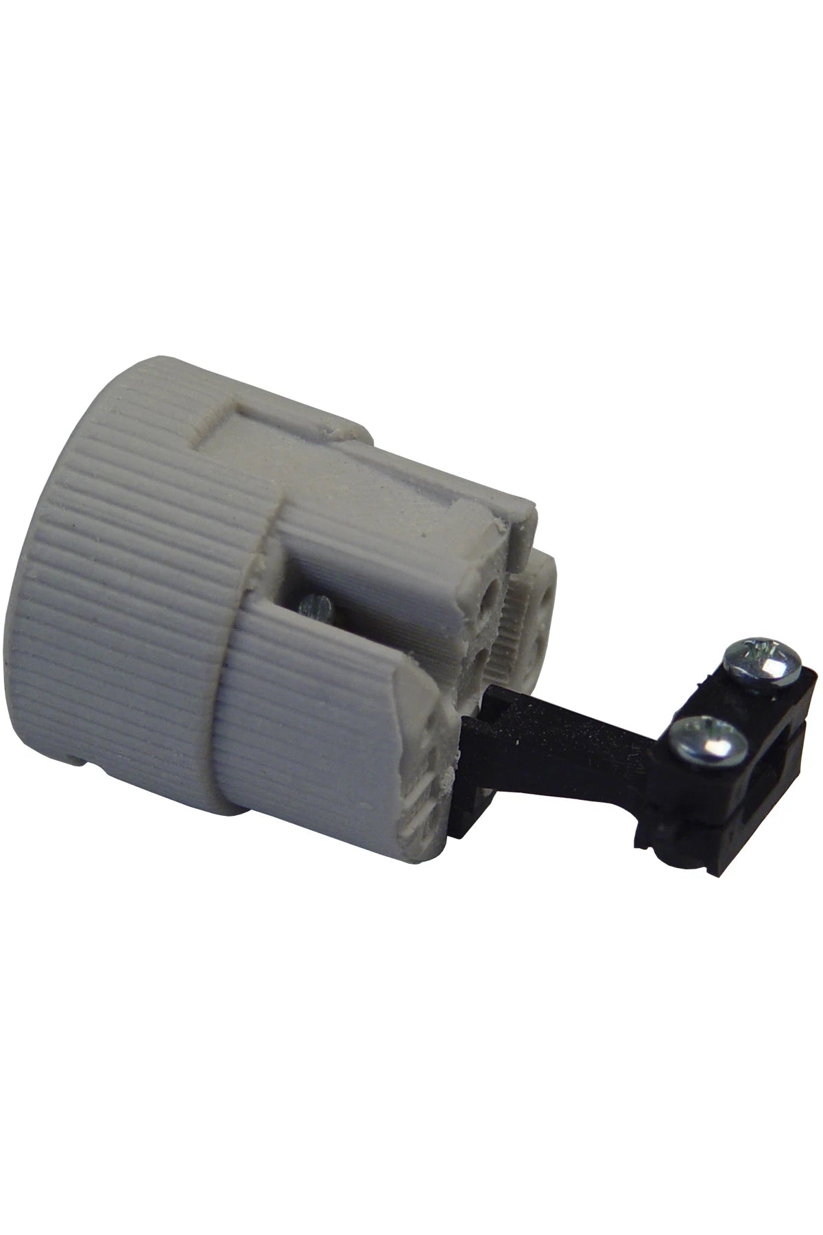 Lampholder B22, porcelain for portable handlamp with stress relief
