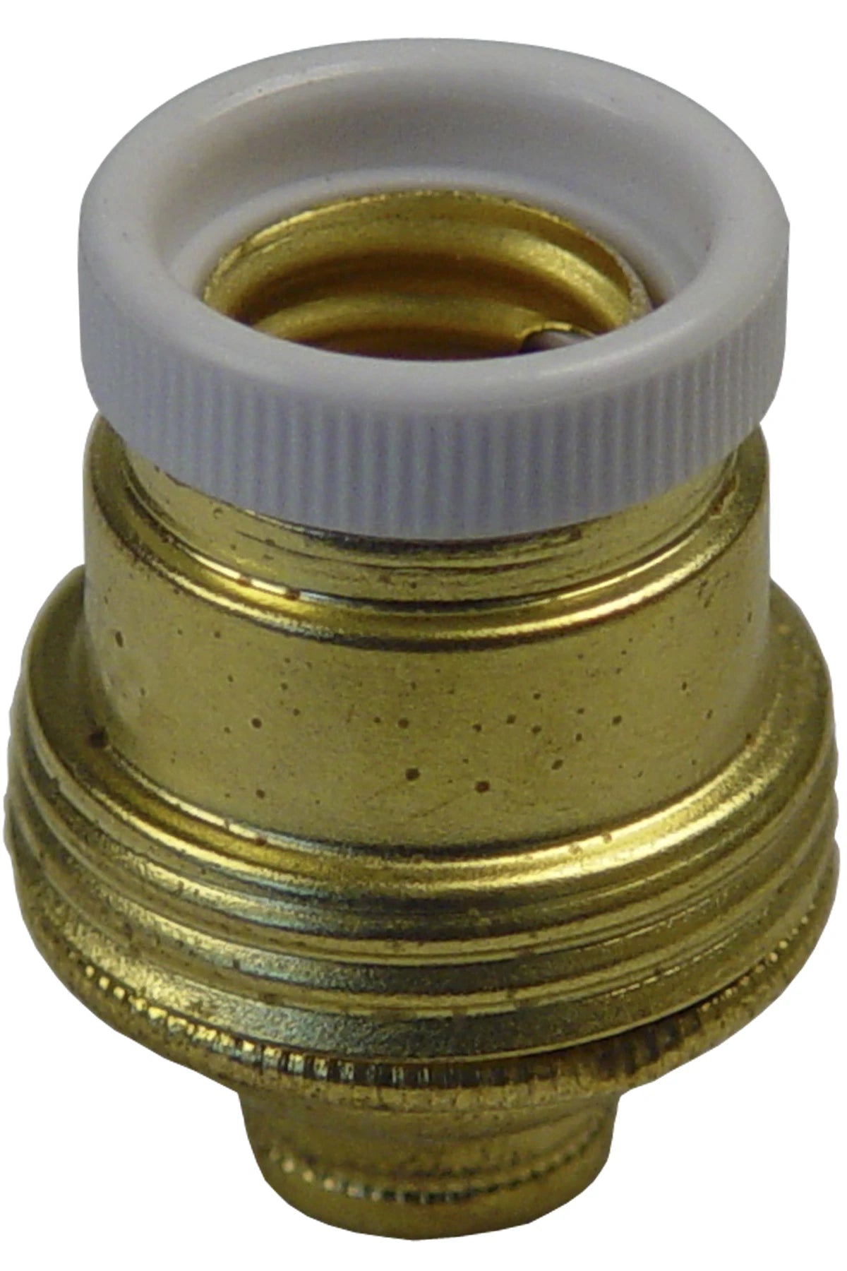 Lampholder E14, brass 3/8"K/M10x1