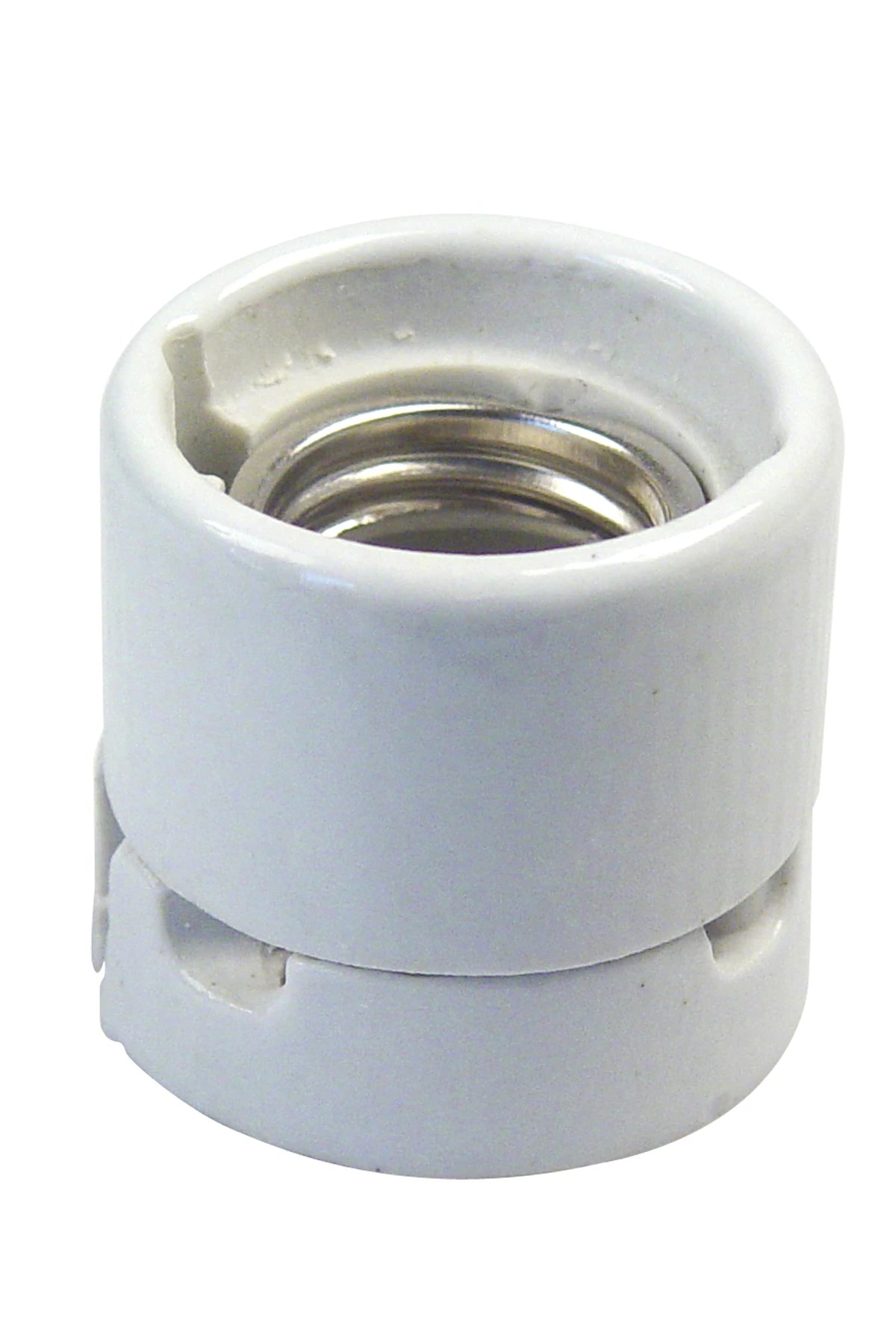 Lampholder E27, porcelain with back connection Europe type