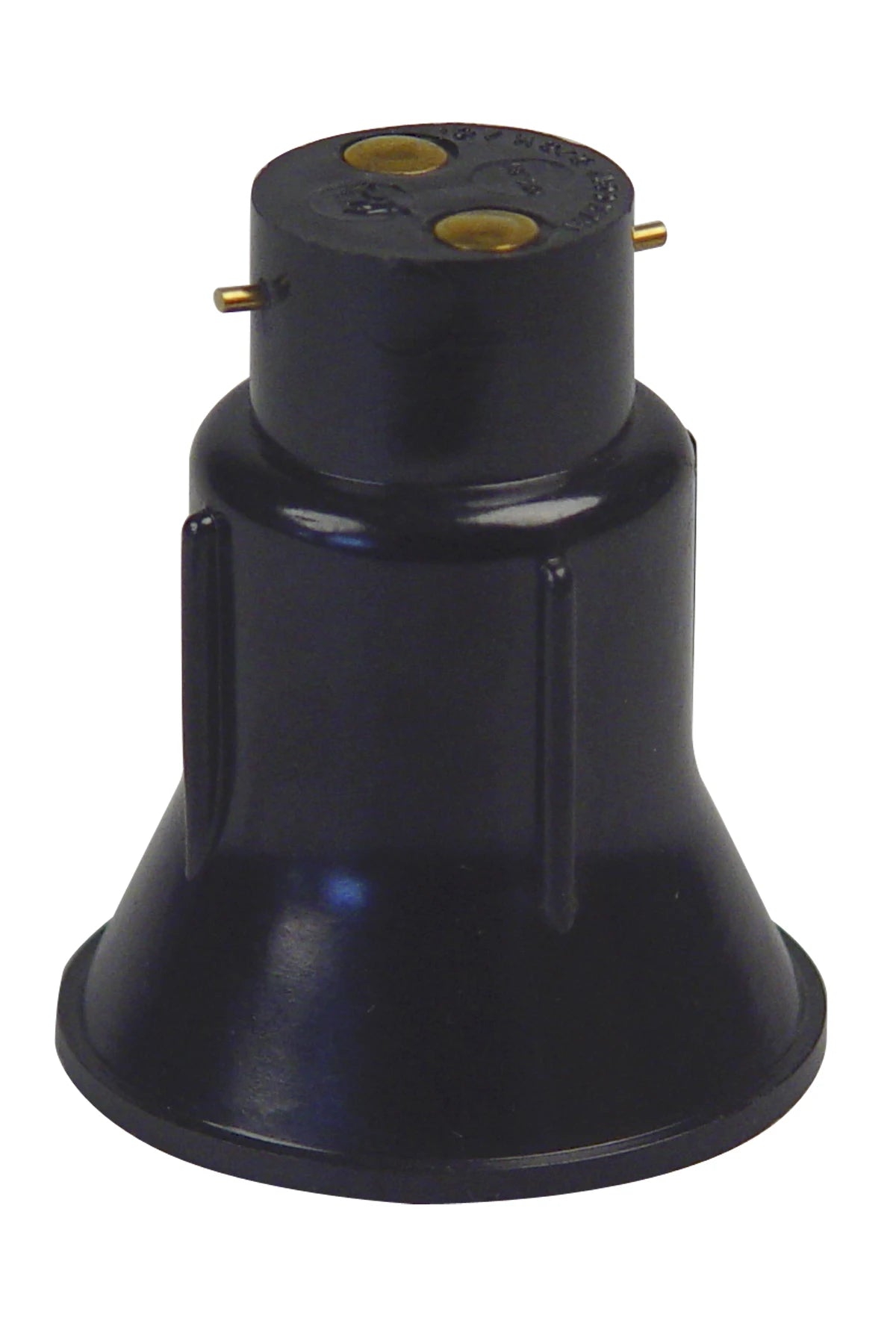 Reducing lampholder B22-E27, for lamp E27