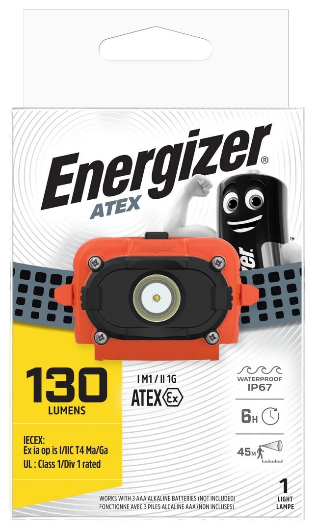 330620 | NE-330101 - Energizer Safety LED Headlamp 130lm, for 3-cells AAA, zone 0, ATEX I M1/II 1G Ex ia op is I/IIC T4 Ma/Ga