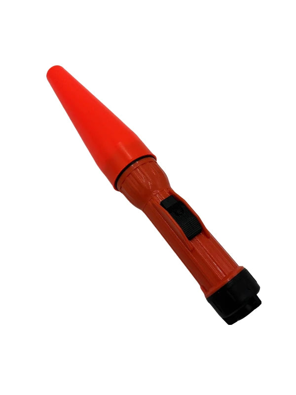 Bright Star Flashlight 2-cells D Safety Approved Type 2217, with Red Cone