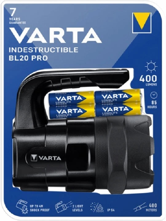 792284 | NE-102284 - Varta Indestructible LED Hand Lantern, including 6-cells AA