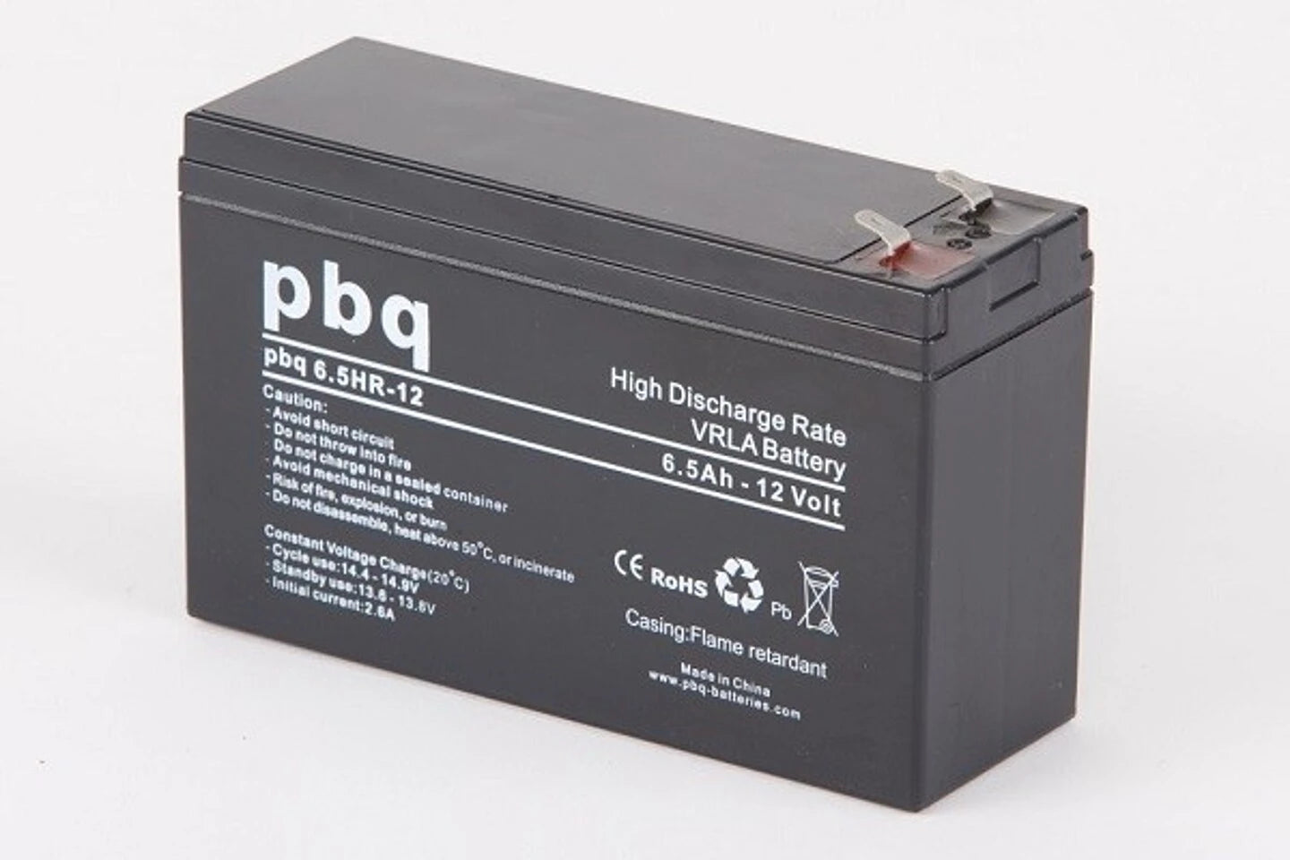 Sealed Lead-acid Battery 12 volt 6.5Ah F1 151x51x97,5/101mm