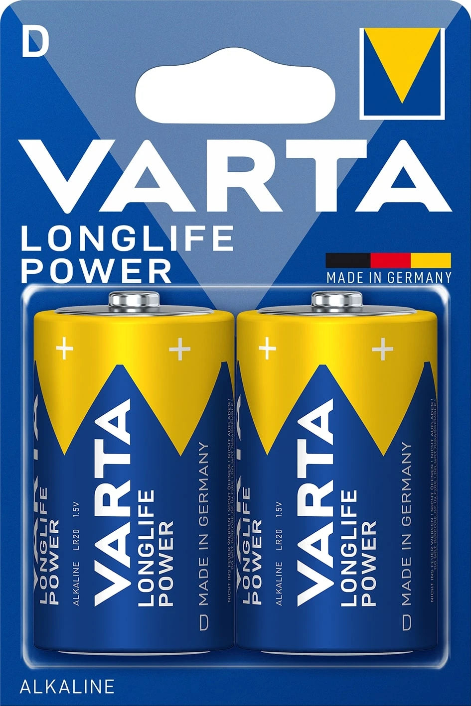 Varta High Energy Alkaline D LR20 1,5V, on blister 2pcs