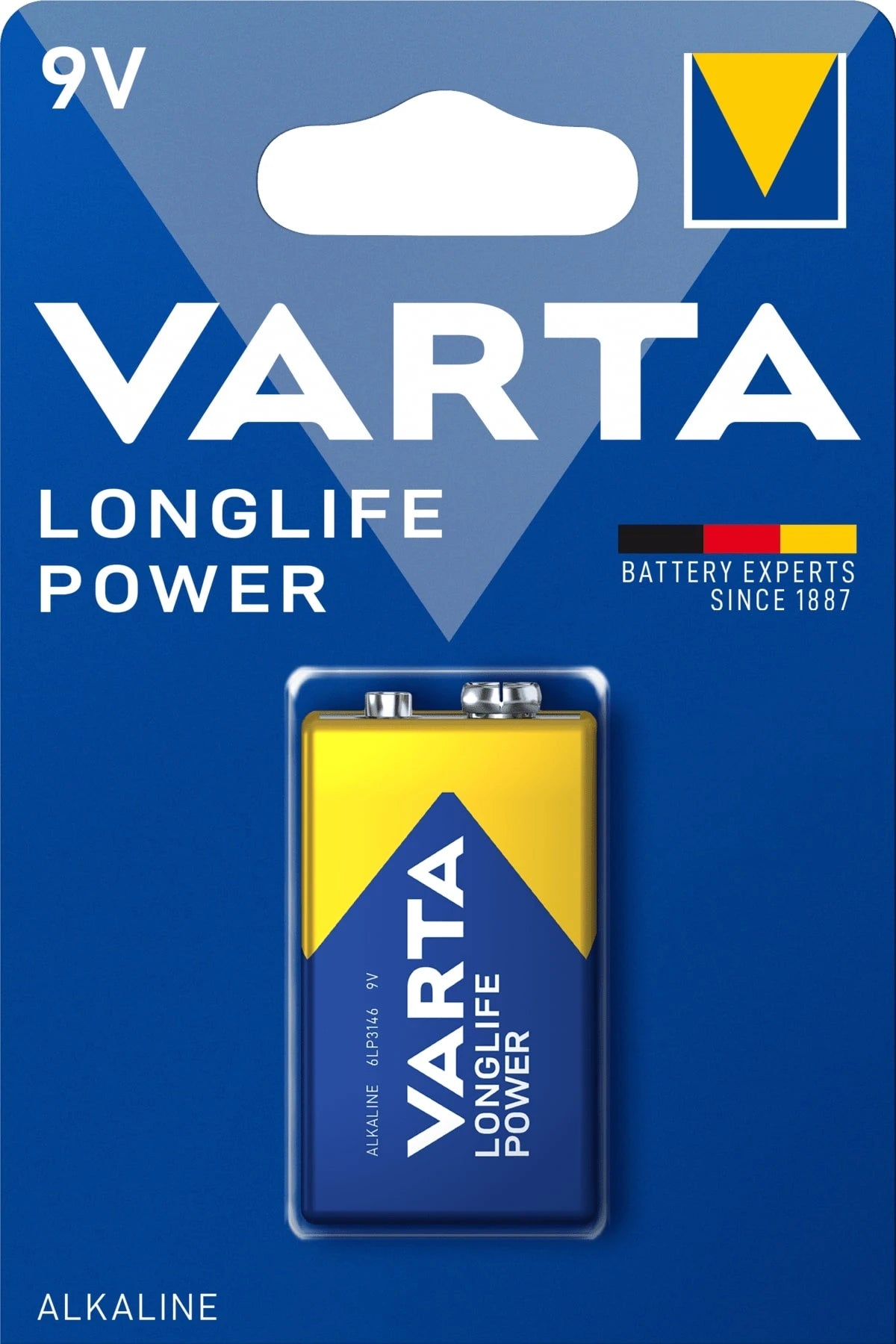 Varta High Energy Alkaline 6LR61 9V, on blister
