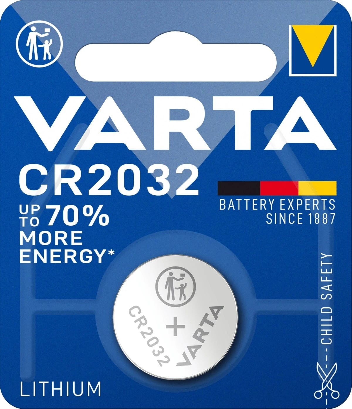 Varta Button cell Lithium CR2032 3V Ø20x3,2mm