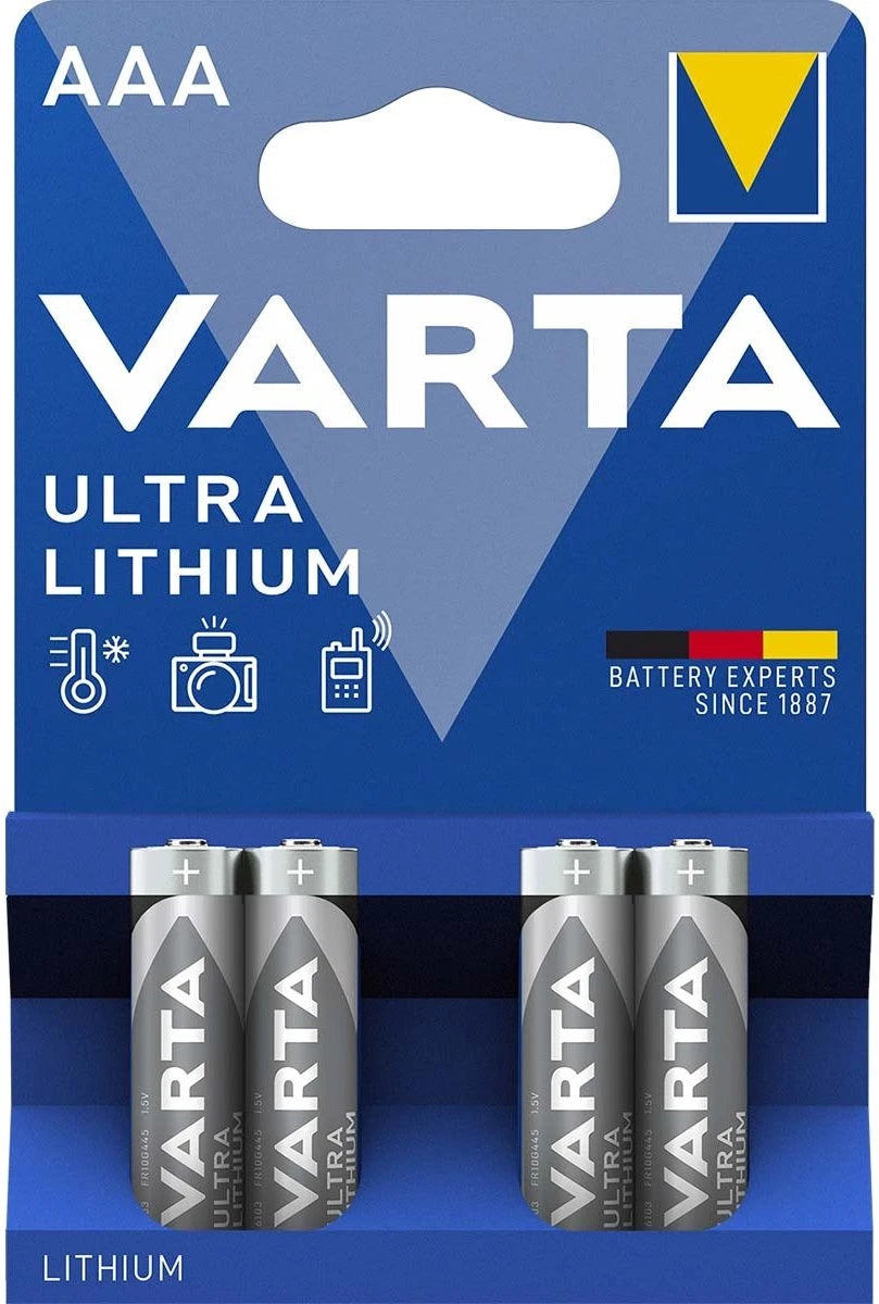 Varta Lithium Battery "slim-penlite" LR03/AAA, 1,5V