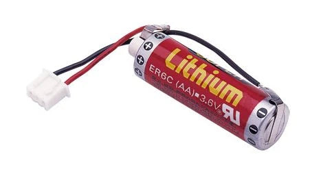Battery Lithium (like Mitsubishi) F2-40BL - 3,6V, Ø14,5x50,5mm, with cable/connector