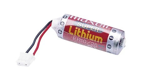 Battery Lithium (like Mitsubishi) FX2NC-32BL - 3,6V, Ø10,5x30mm, with cable/connector