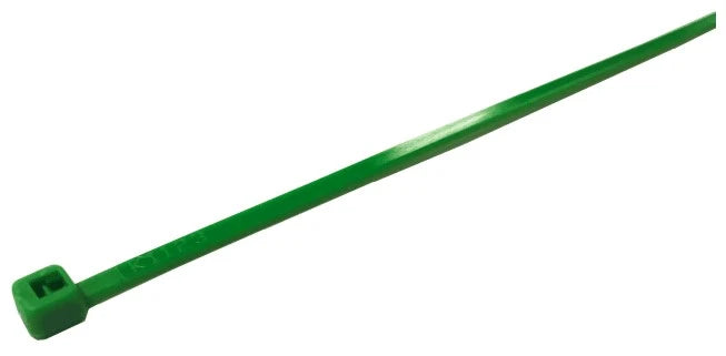 Plastic cable bands 385x4,8mm green