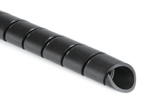 Hellermann Spiral cable wrapping Ø 20 - 150mm, UV resistant black