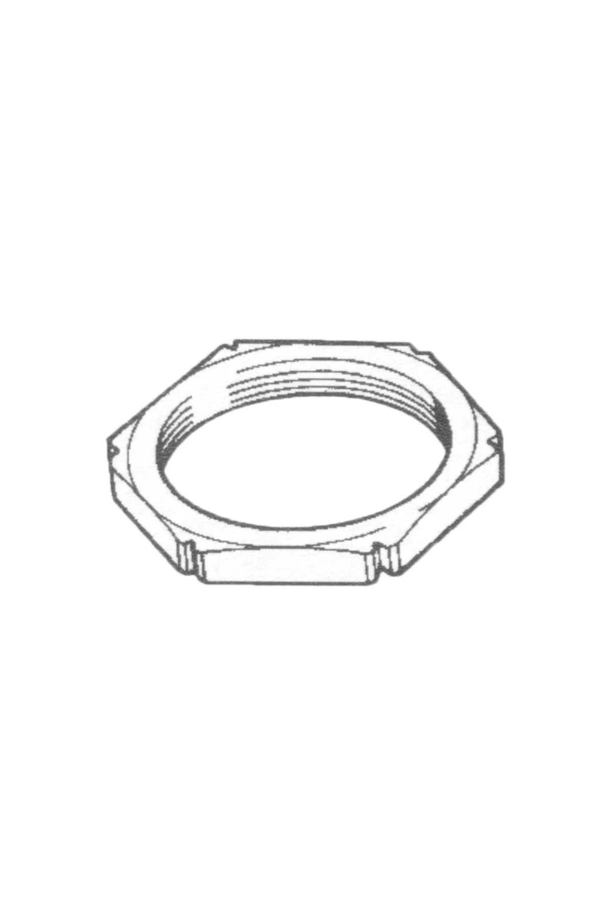 Lock Nut M25x1,5, brass nickel plated