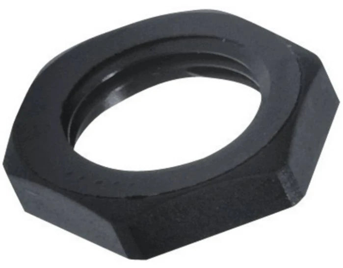 Lock Nut back nut M12, black nylon