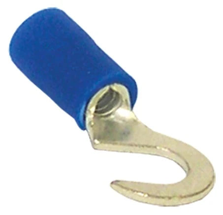 Hook terminal M4 pressing type, blue 1-2,6 mm²