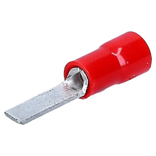 794562 | NE-104562 - Flat Pin terminal 3mm pressing type, red 0,25-1,6 mm²