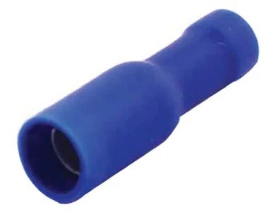 Terminal female plug 4mm pressing type, blue 1-2,6 mm²