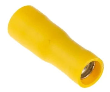 Terminal female plug 5mm pressing type, yellow 2,7-6,6 mm²