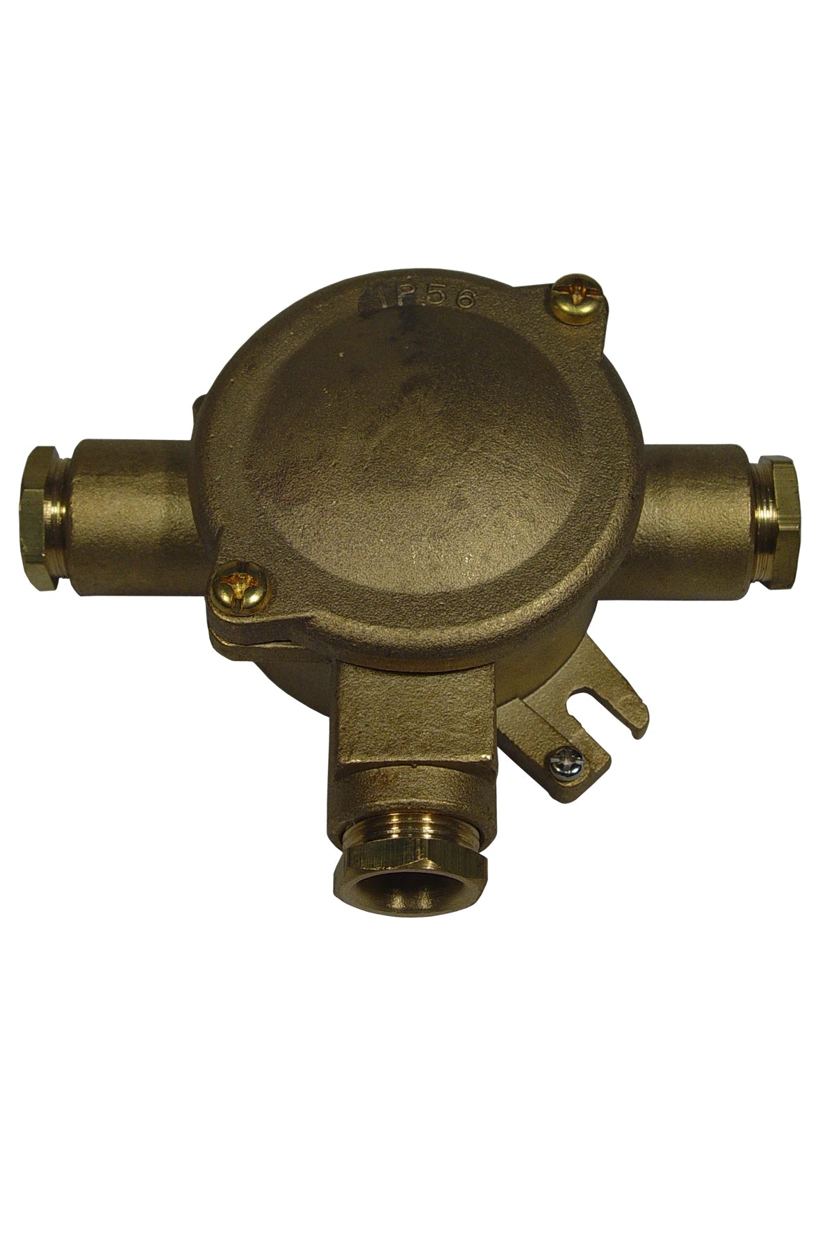 Brass junction box IP56 T, with connecting block