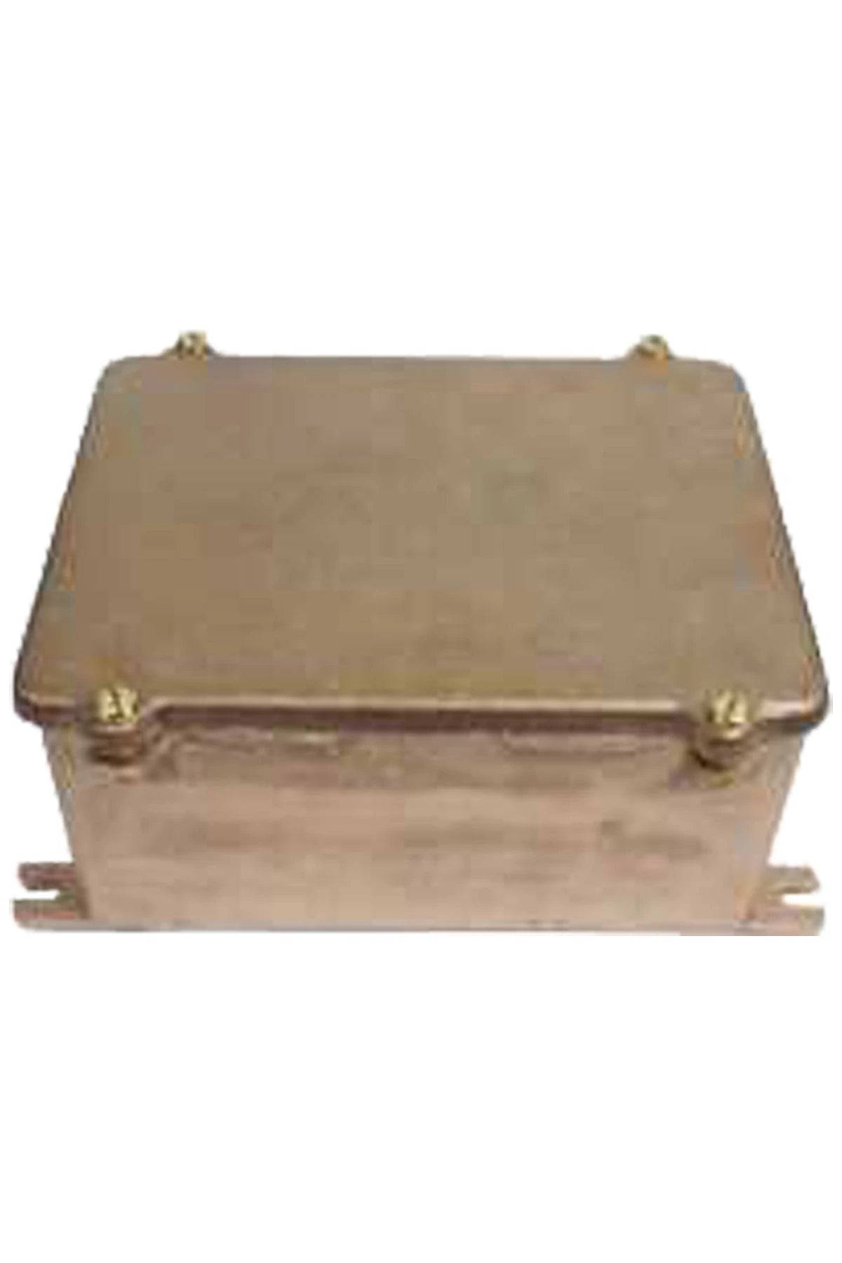 Brass junction box undrilled IP56, 196.5x160x97mm (180x140x85mm)
