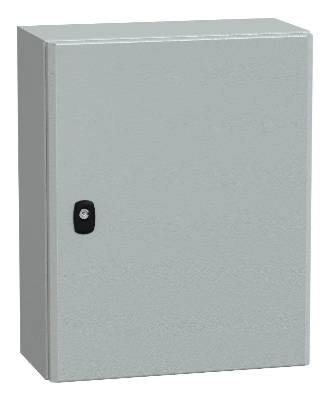 Sheet steel cabinet 500x400x200 mm with door IP66 incl. chassis plate