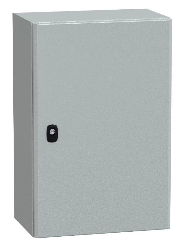 Sheet steel cabinet 600x400x250 mm with door IP66 incl. chassis plate