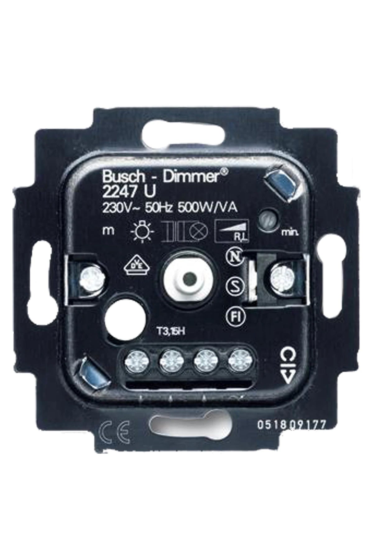 Busch-Jaeger Dimmer switch flush mounting 20-500W, type 2247 U