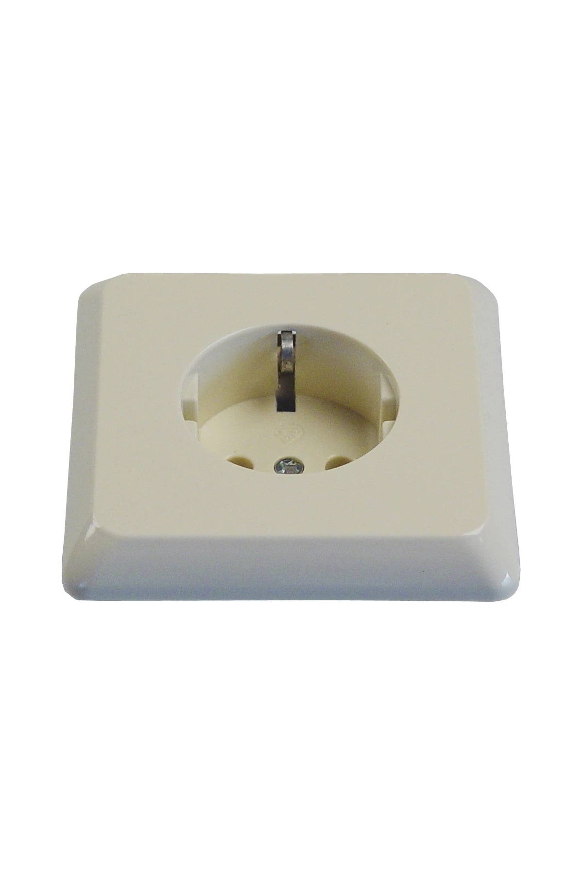 792908 | NE-102908 - Receptacle European 2-pole/Earth for 1-plug, flush mntg