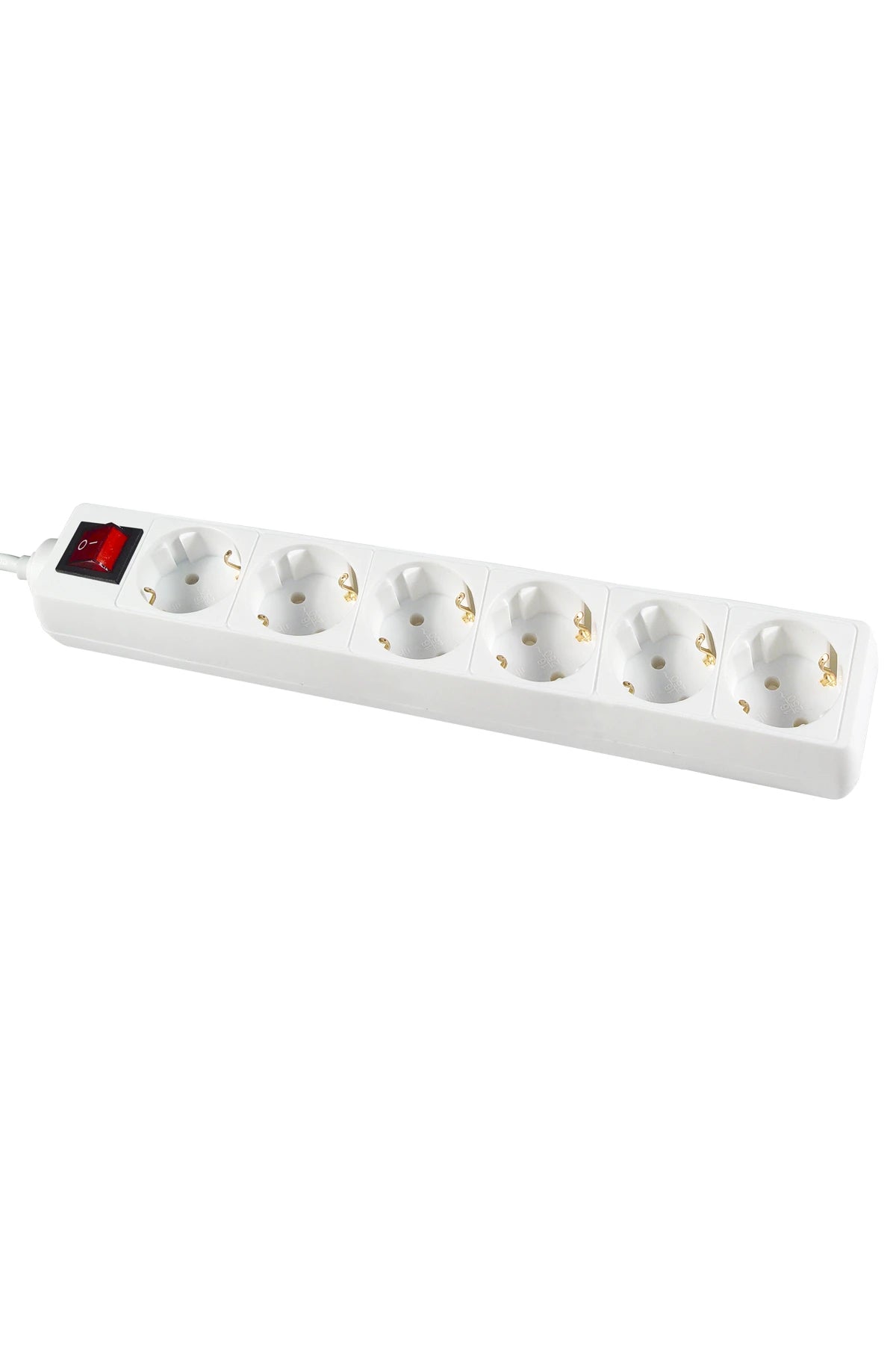 Calex Marine Table Receptacle 6-way/Earth + switch with cable 5mtr + plug