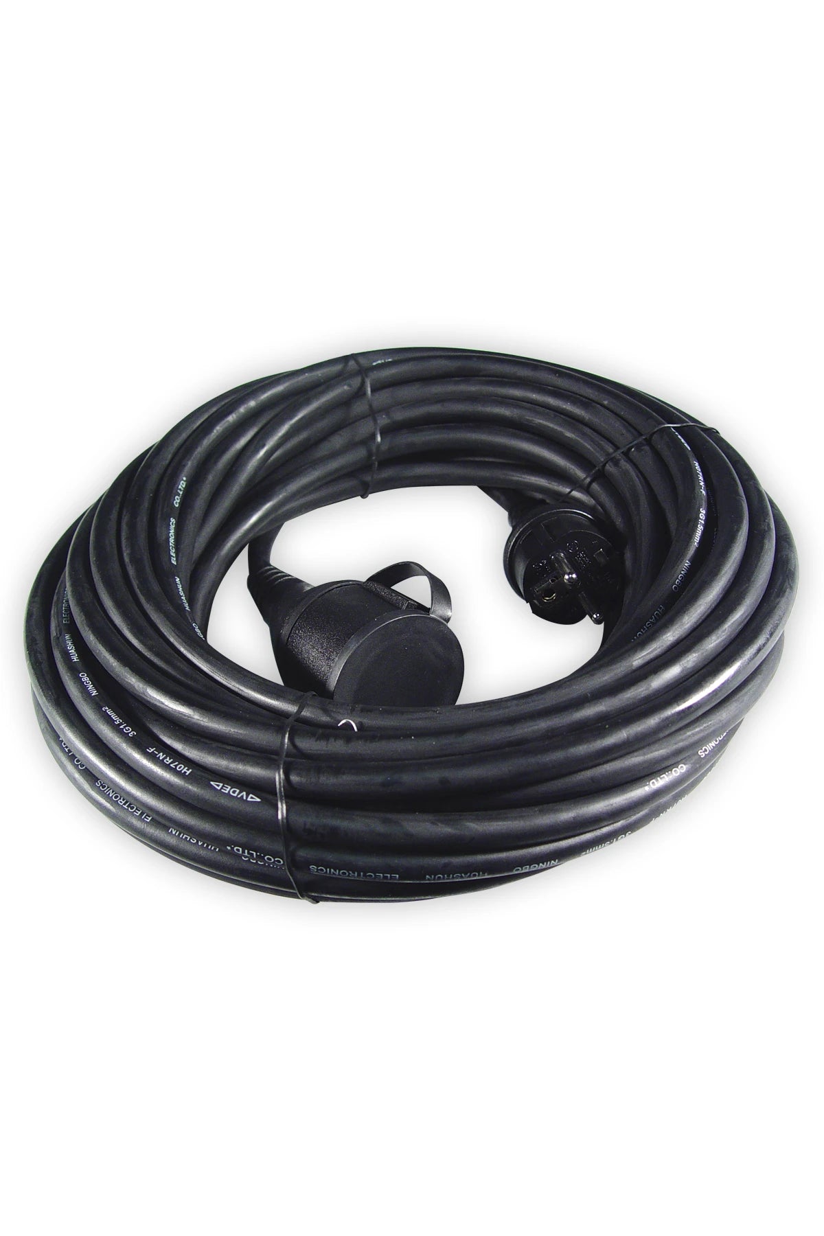 Calex Rubber Extension cable 3x1,5mm², with plug male/female IP44, 10mtr