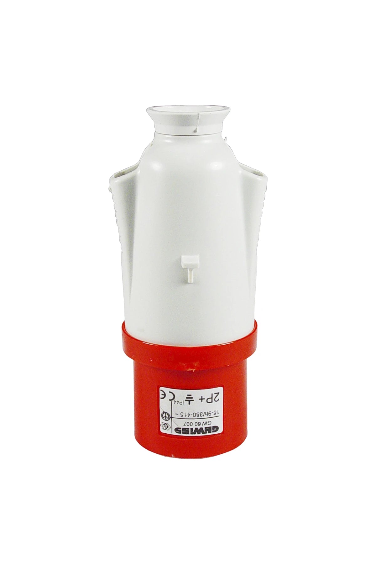 CEE Male Plug 380/415V 16A 2P+earth 9H, IP44