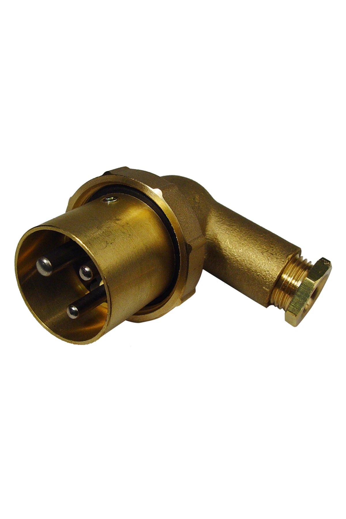 792852 | NE-102852 - Japanese Cargo Plug 2P+Earth 15A. angle-type, Cast Brass