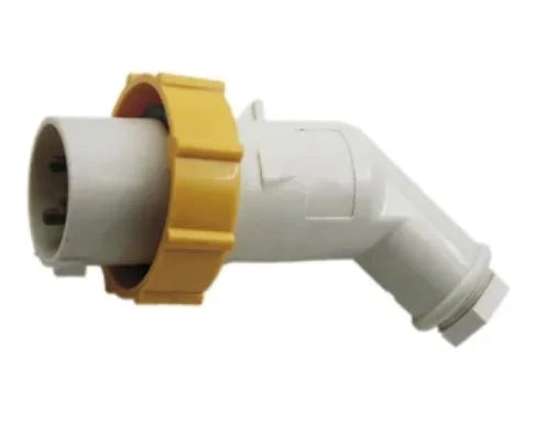 792751 | NE-102751 - Japanese Cee-Norm Plug 100-130V 16A 2P + E 4H IP56, Offset Angle