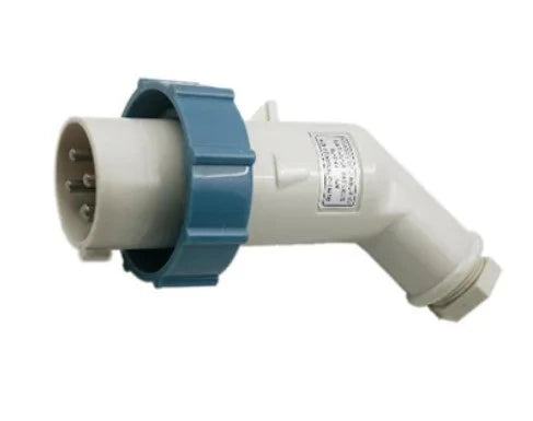 792753 | NE-102753 - Japanese Cee-Norm Plug 200-250V 16A 3P + E 9H IP56, Offset Angle