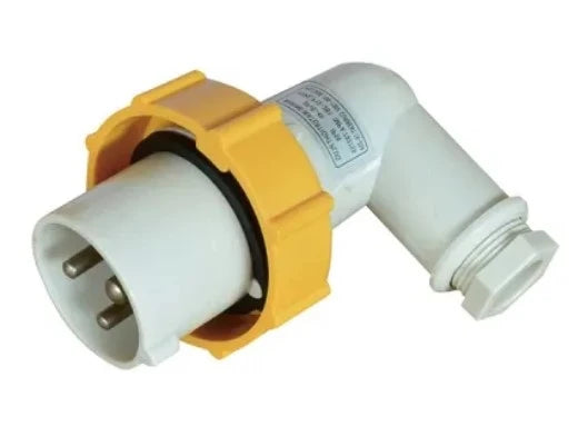 792755 | NE-102755 - Japanese Cee-Norm Plug 100-130V 16A 2P + E 4H IP56, Right Angle