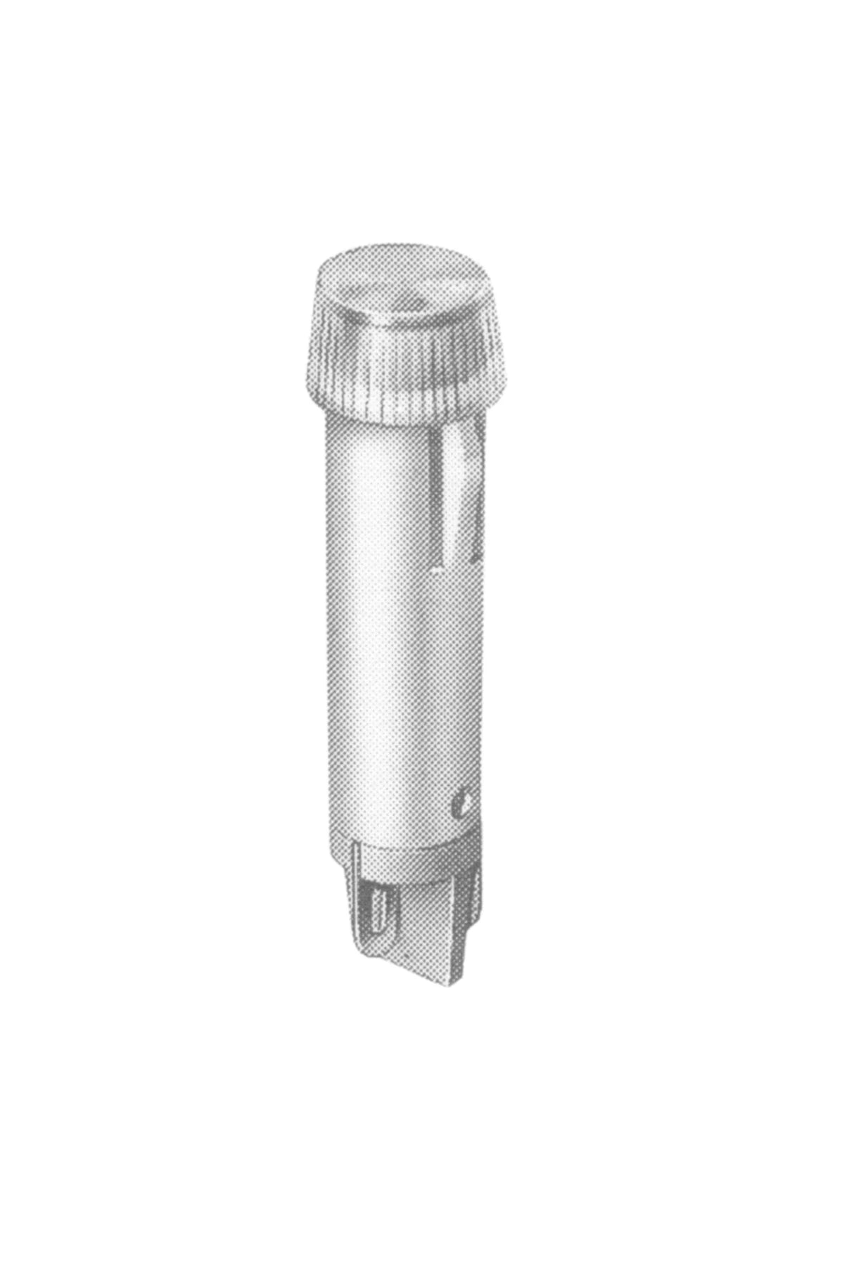 Pilot light red, Ø 7mm, with lamp 24V