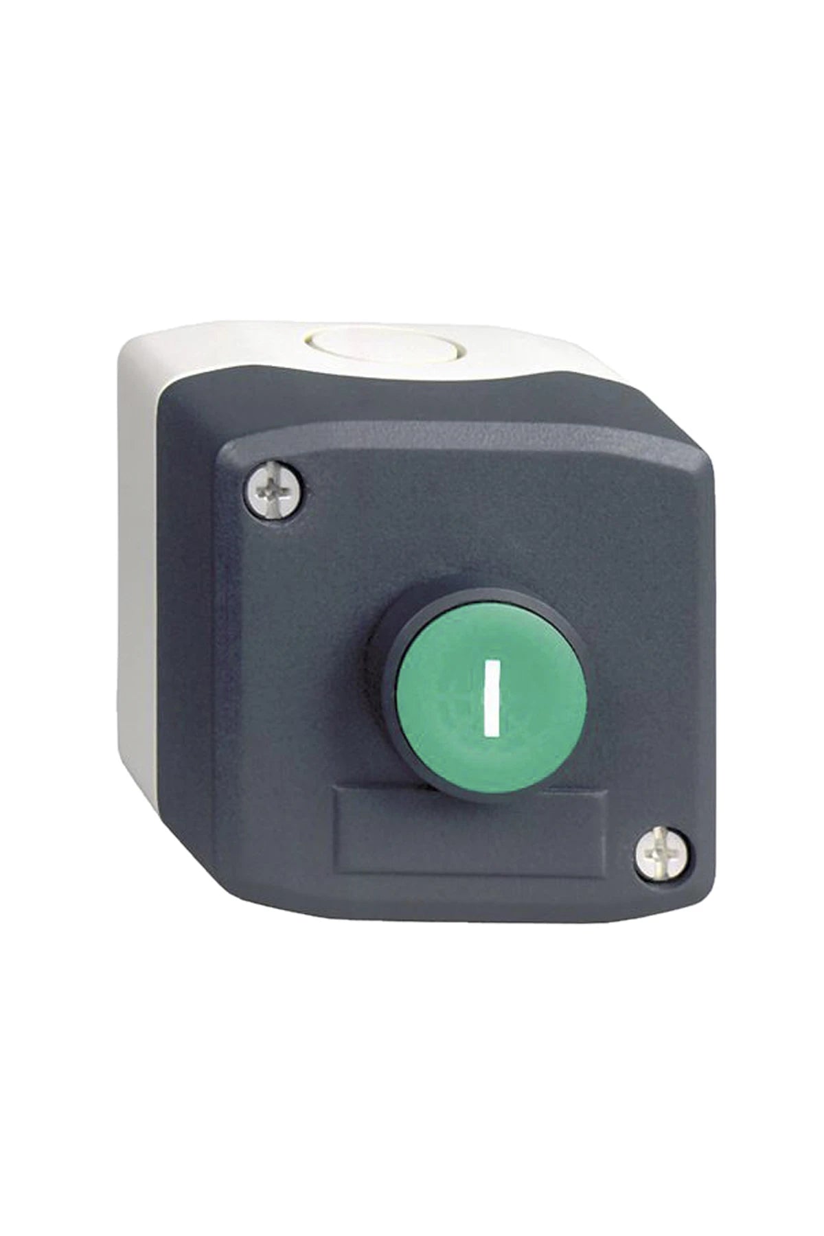 Schneider Pushbutton switch box 1 way green I IP66, type XALD102