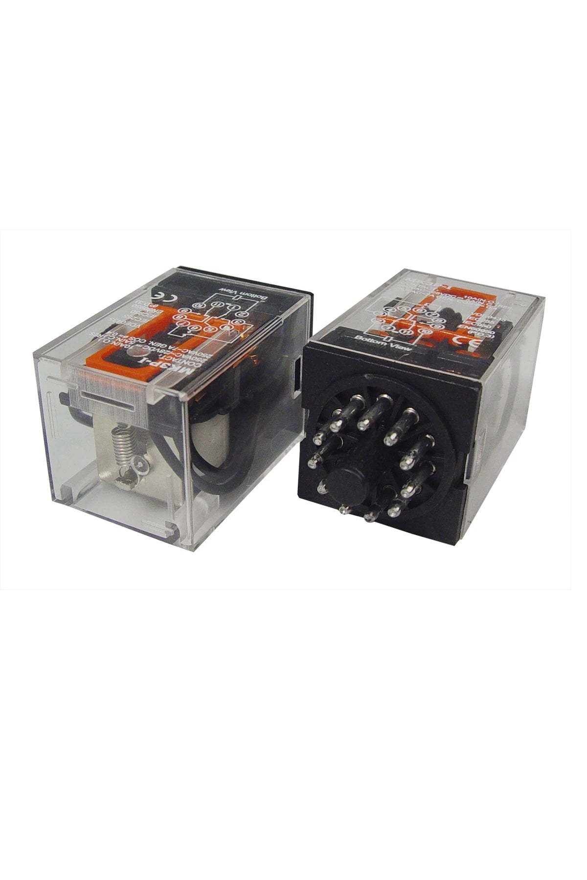 Plug-in Relay 11-pins (3-pole c/over) 12V DC, 10A