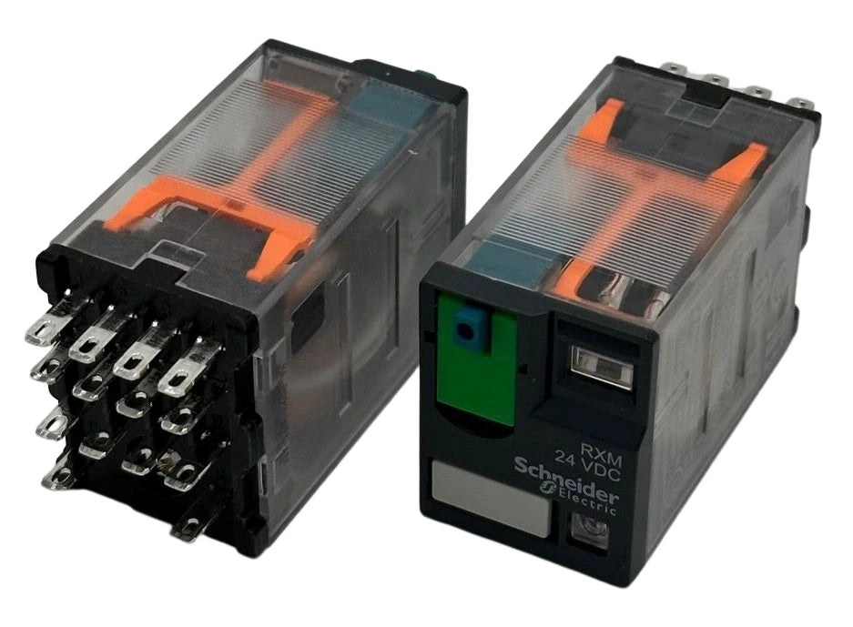 SE Mini Plug-in Relay 14-pins (4-pole c/over) with LED, 24V AC 5A