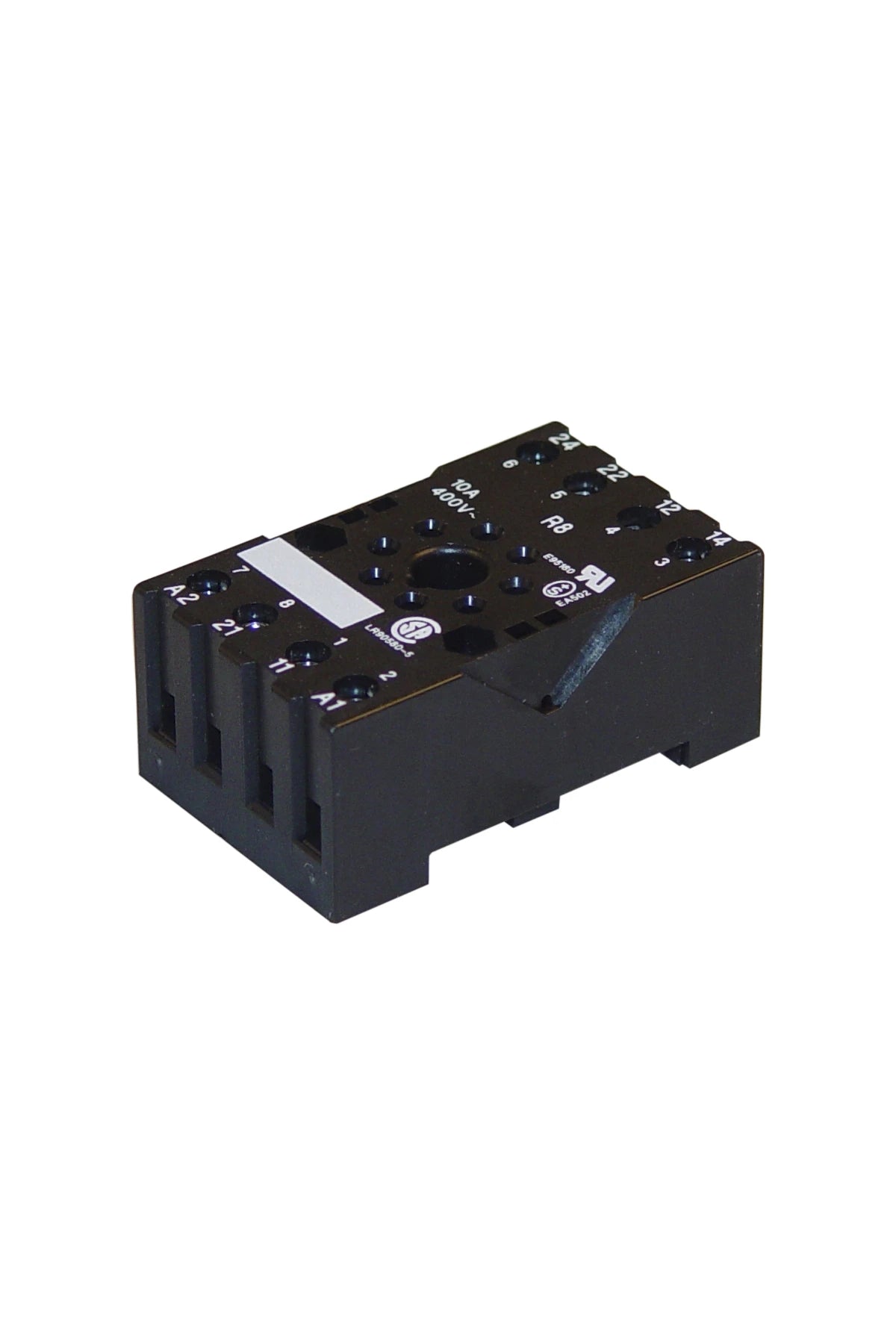 Socket for plug-in relay 8-pins 2-pole, surface mounting