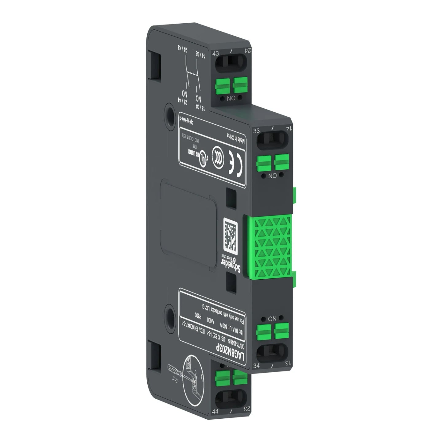 Schneider Auxiliary contact block LAG-8N203P 2x NO