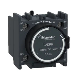 Schneider Time contact blocks, Pneumatic LAD-R0 0,1 - 3 seconds off-delay 1x NO 1x NC